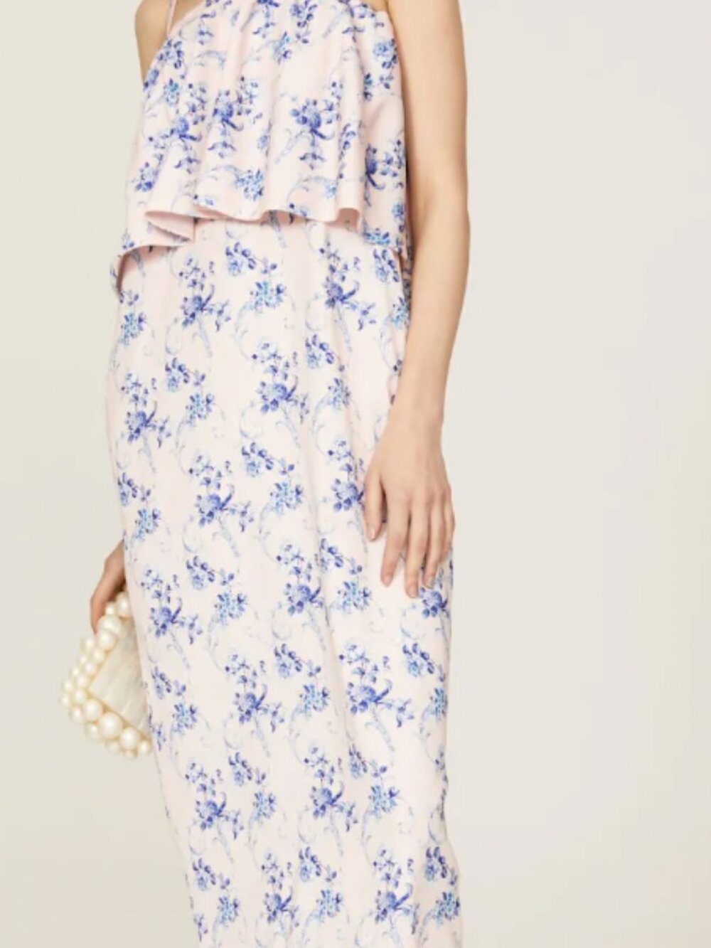 Osman Yousefzada x RTR Floral Halter Popover Dress